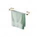 Kit banheiro lavabo 3 peças dourado Future toalheiro 60 e 30 cm, papeleira