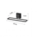 kit lavabo banheiro preto fosco ventosa 06 peças Future