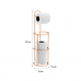 KIT BANHEIRO LAVABO ROSE GOLD 02 PEÇAS, PORTA TOALHA DE BANCADA E PORTA PAPEL HIGIÊNICO FUTURE 1608RG 1609RG