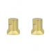 Kit 02 und Acabamento Registro Dourado Ouro Encaixe Padrao Deca Docol 1.2 e 3.4