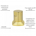 Kit 02 und Acabamento Registro Dourado Ouro Encaixe Padrao Deca Docol 1.2 e 3.4
