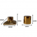 Kit 02 und Acabamento Registro Dourado Ouro Encaixe Padrao Deca Docol 1.2 e 3.4