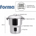 Panela Cuscuzeiro cuscuz 3L Inox Forma 803071