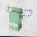 Kit banheiro lavabo Future cromado, porta toalha duplo 60 cm,toalheiro 30 cm,papeleira e cabide