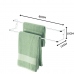 Kit banheiro lavabo Future cromado, porta toalha duplo 60 cm,toalheiro 30 cm,papeleira e cabide