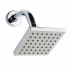 DUCHA BANHO FRIA EM ABS E CANO INOX QUADRADA 10x10 CM