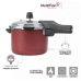 Panela de Pressão vermelha Fechamento Externo 4,5L aluminio Antiaderente Multiflon 73145