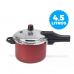 Panela de Pressão vermelha Fechamento Externo 4,5L aluminio Antiaderente Multiflon 73145