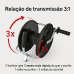 CARRETEL COM ENGRENAGEM ROBUSTA 3:1 CERCA ELÉTRCA ZEBU 40.000V ATE 1000 FIO