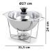 RECHAUD MEU BUFFET 3 L 4 PEÇAS FORMA INOX 801803-E