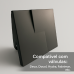 kit 04 und Acabamento Válvula Descarga metal Preto Fosco