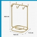 Suporte Xícaras Pires de Café Dourado Future 1124DD