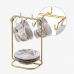 Suporte Xícaras Pires de Café Dourado Future 1124DD