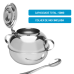 Açucareiro aço inox com tampa e colher 500g Ravinox 000411
