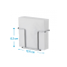Kit mesa 2 peças aço carbono Future porta copo suporte guardanapo