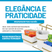 Organizador para Sachês Mexedor e Guardanapos Dourado branco Future 1224BCD