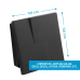 kit 05 und Acabamento Válvula Descarga metal Preto Fosco