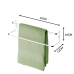 Kit lavabo banheiro acessorios 4 peças porta toalha duplo 45 cm, porta toalha rosto 30 cm, porta papel higienico, cabide
