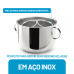 CHAMPANHEIRA 6 L ALÇA E GRELHA SEPARADORA 3 GARRAFAS FORMA INOX 802078