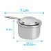 Queimador inox fundo para rechaud Ravinox 000030