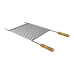 GRELHA CHURRASCO URUGUAIA BARRA REDONDA ESMALTADA 800MM X 400MM QUALINOX