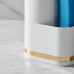 Organizador pia cozinha porta detergente esponja branco dourado Future 1224BCD