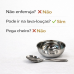 Conjunto sobremesa kit cumbuca 12 pe&ccedil;as 6 combucas 6 colheres a&ccedil;o inox Ravinox