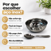 Conjunto sobremesa kit cumbuca 12 pe&ccedil;as 6 combucas 6 colheres a&ccedil;o inox Ravinox