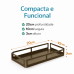 Bandeja Decorativa Aço Carbono Minimalista Café fosco retangular 20 x 10 cm