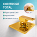 Acabamento Quadrado Monocomando Dourado Chuveiro Ducha Padrão Deca