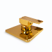 Acabamento Quadrado Monocomando Dourado Chuveiro Ducha Padrão Deca