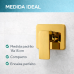 Acabamento Quadrado Monocomando Dourado Chuveiro Ducha Padrão Deca
