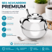 A&ccedil;ucareiro a&ccedil;o inox com tampa e colher 500g Ravinox 000411