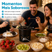 Kit servi&ccedil;o de Fondue Preto 8 pe&ccedil;as Viena Forma 807907