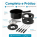 Kit servi&ccedil;o de Fondue Preto 8 pe&ccedil;as Viena Forma 807907