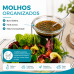 Saladeira com molheira bowl para salada e molho em vidro Forma Inox 802741