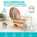 Escorredor de Lou&ccedil;as talheres Duplo Dourado Future 1522DD