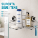 Porta Shampoo Suporte banheiro Cantoneira Ventosa Future 4001