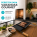 GRELHA PROFISSIONAL ARGENTINA PARRILLA ESMALTADA COM COLETOR E CHAPA AUXILIAR QUALINOX 600MM X 770MM
