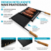 GRELHA PROFISSIONAL ARGENTINA PARRILLA ESMALTADA COM COLETOR E CHAPA AUXILIAR QUALINOX 600MM X 770MM