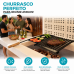 GRELHA PROFISSIONAL ARGENTINA PARRILLA ESMALTADA COM COLETOR E CHAPA AUXILIAR QUALINOX 600MM X 770MM
