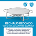 Rechaud redondo 270 mm chapa alum&iacute;nio Ravinox 510