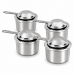 Kit 04 Und Queimador inox fundo para rechaud Ravinox 000030