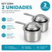 Kit 02 Und Queimador inox fundo para rechaud Ravinox 000030