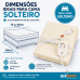 Len&ccedil;ol t&eacute;rmico el&eacute;trico solteiro 110v 220v 02 temperaturas Sulterm certificado INMETRO unico garantia 3 anos