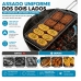 Grelha a&ccedil;o Fechada Churrasco Mi&uacute;dos Frango P&atilde;o de Alho