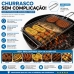 Grelha a&ccedil;o Fechada Churrasco Mi&uacute;dos Frango P&atilde;o de Alho