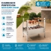 Churrasqueira 60cm desmontavel a&ccedil;o galvanizado Qualinox 3860 com seis espetos