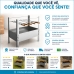 Churrasqueira 60cm desmontavel a&ccedil;o galvanizado Qualinox 3860 com seis espetos