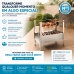 Churrasqueira 60cm desmontavel a&ccedil;o galvanizado Qualinox 3860 com seis espetos